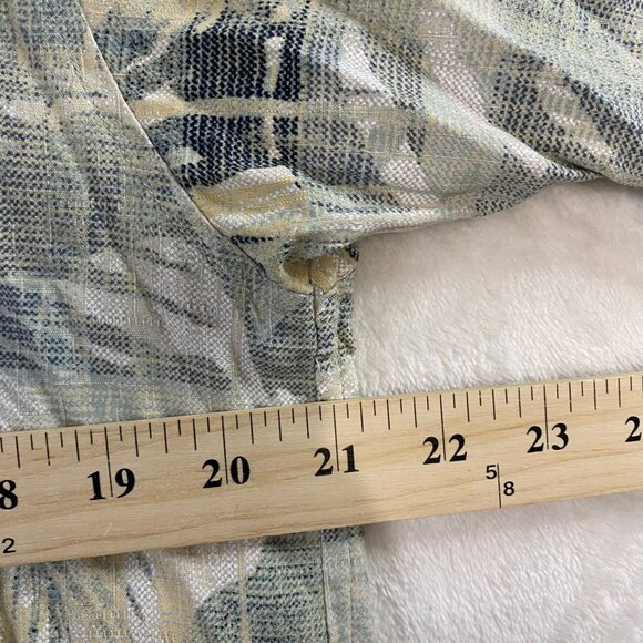 Izod Golf Mens Green Short Sleeve Hawaiian Washable Silk Button Up Shirt Size L - Picture 6 of 8